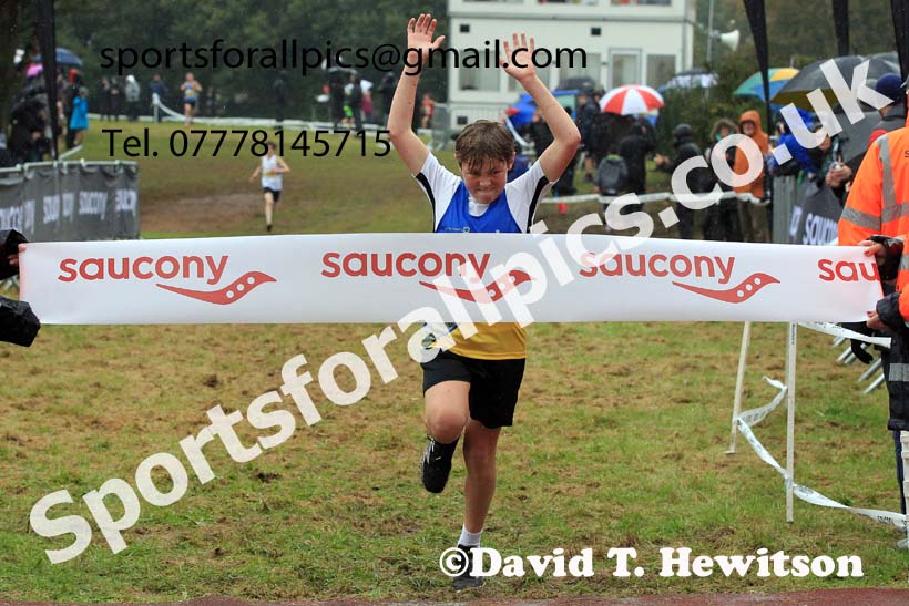 Boys Under-13s 2023 National Cross Country Relays, Berry Hill Park, Mansfield.  Photo: David T. Hewitson/Sports for All Pics
